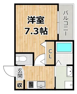 GROOVE姫里【1階】の間取り