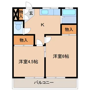 三和コーポ【3階】の間取り