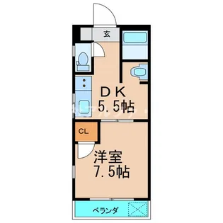 ステーションエイト【2階】の間取り