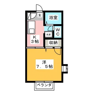 レジデンスグランリコE棟【1階】の間取り