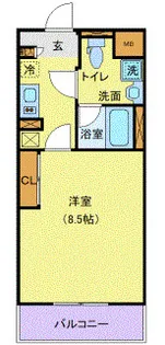 Access湘南平塚【13階】の間取り