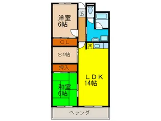 ルーラル・シィーン【2階】の間取り
