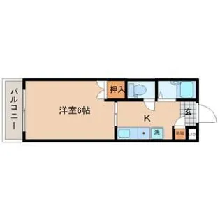 平和マンション上杉【2階】の間取り