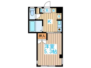 リヴィエールおたまや【2階】の間取り