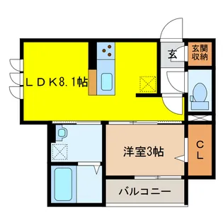 岐阜県岐阜市加納東広江町【アパート】の間取り