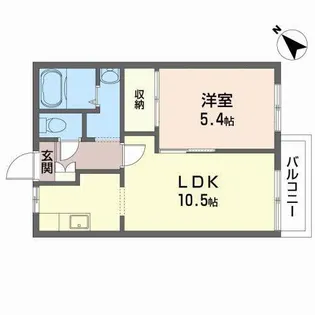 フレグランスRA B【2階】の間取り