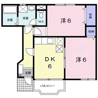 アビターレA【1階】の間取り