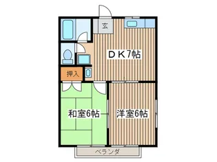 ウィング湘南【1階】の間取り