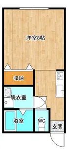 ヒロハイツI【1階】の間取り