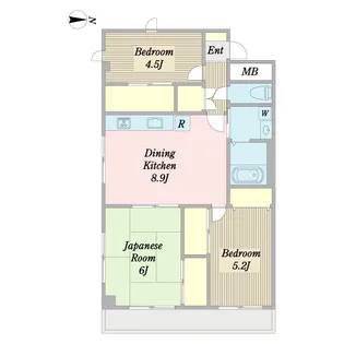 パインヒル松江【1階】の間取り