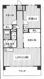 清水屋レジデンスA【3階】の間取り