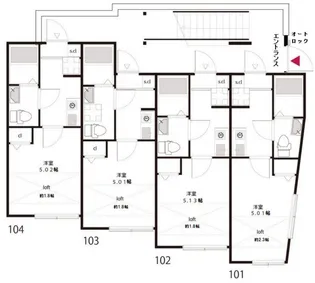 1Kの間取り画像