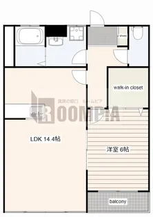 フローラII【3階】の間取り