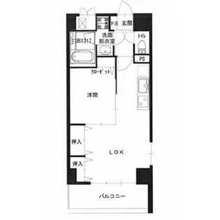 プレステージ富山【3階】の間取り