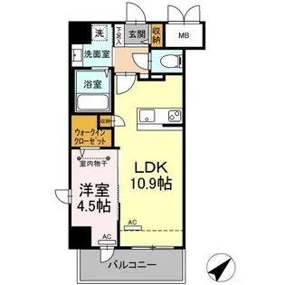 N-FLAT matsuyama【8階】の間取り
