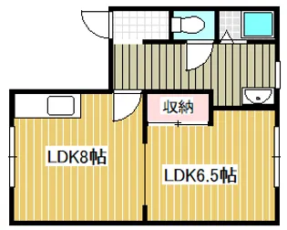 ムラハイツ(1DK)【1階】の間取り