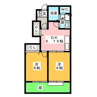 ハイツイチローA【1階】の間取り