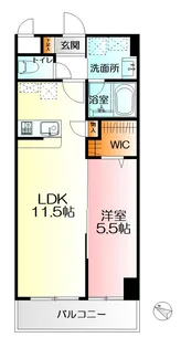 イーリス二俣川【3階】の間取り