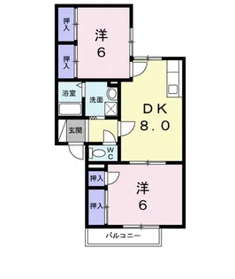 フローレンス森【2階】の間取り