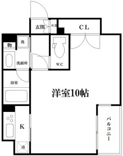 リーガル西天満Ⅲ【12階】の間取り