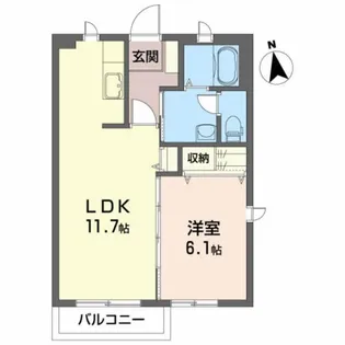 シャーメゾン桜屋敷【1階】の間取り