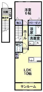 ラ・デシモM【2階】の間取り