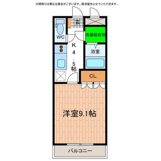 徳島県阿南市領家町長田【マンション】の間取り