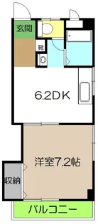 アルファイン高知【2階】の間取り