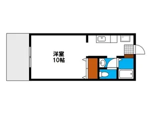 レジデンス西崎B【1階】の間取り