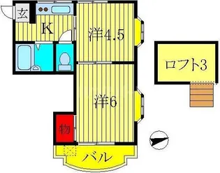 LEAFCOURT江戸川台A【1階】の間取り