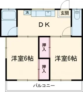 中川荘【2階】の間取り