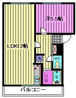 サンエイビル【2階】の間取り