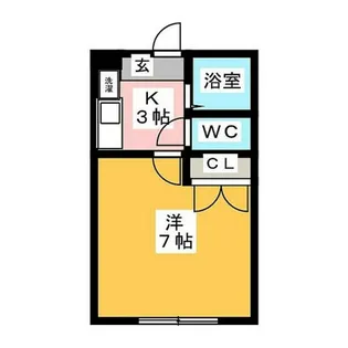 西岡崎フロイデ【1階】の間取り