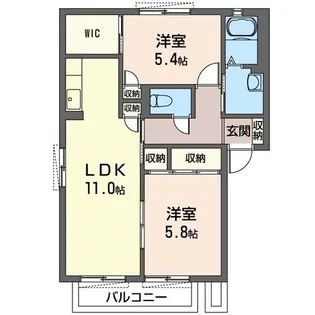 セゾンヴィラージュ A【1階】の間取り