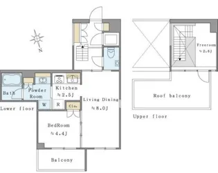 Brillia ist 西麻布霞町 ブリリアイスト西麻布霞町【3階】の間取り