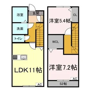 【 2LDK 】calcosaの間取り