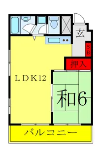 秀和川口青木町レジデンス【7階】の間取り