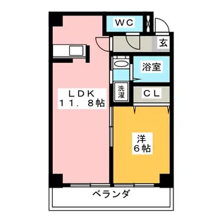 久保建設ビルII【4階】の間取り