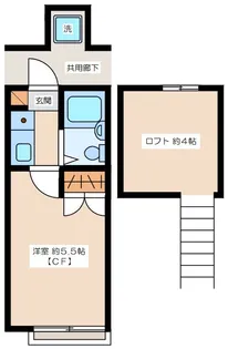 1Kの間取り画像