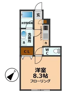 東京都杉並区永福3【アパート】の間取り