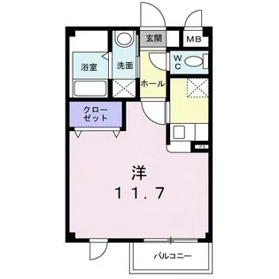 奈良県大和郡山市南郡山町【アパート】の間取り