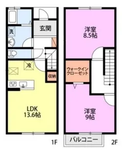 メリープラッツ平成町IV棟【1階】の間取り