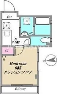 アザレ千住【2階】の間取り