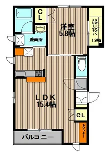 フローラ紀秀【1階】の間取り