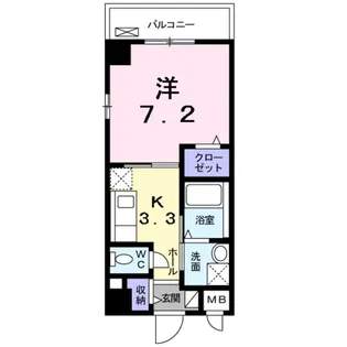 リバーコート浅香【3階】の間取り