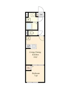 HW.Hills 東日暮里【1階】の間取り