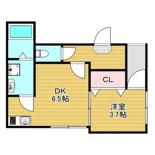 大阪府豊中市庄内幸町2【アパート】の間取り