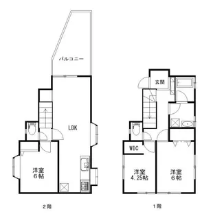 神奈川県茅ヶ崎市平和町【一戸建】の間取り