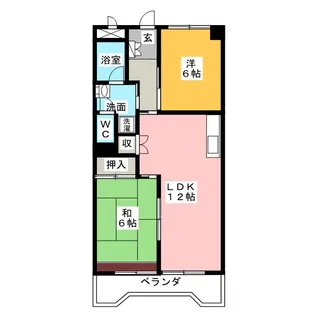 第2全並ビル【2階】の間取り