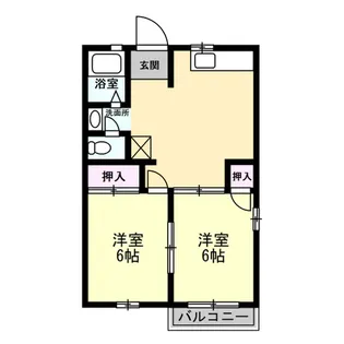 コーポラス南【1階】の間取り